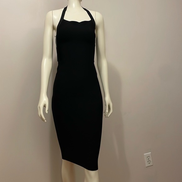 Babaton Halter Dress with Gold Zip Back - Picture 3 of 8